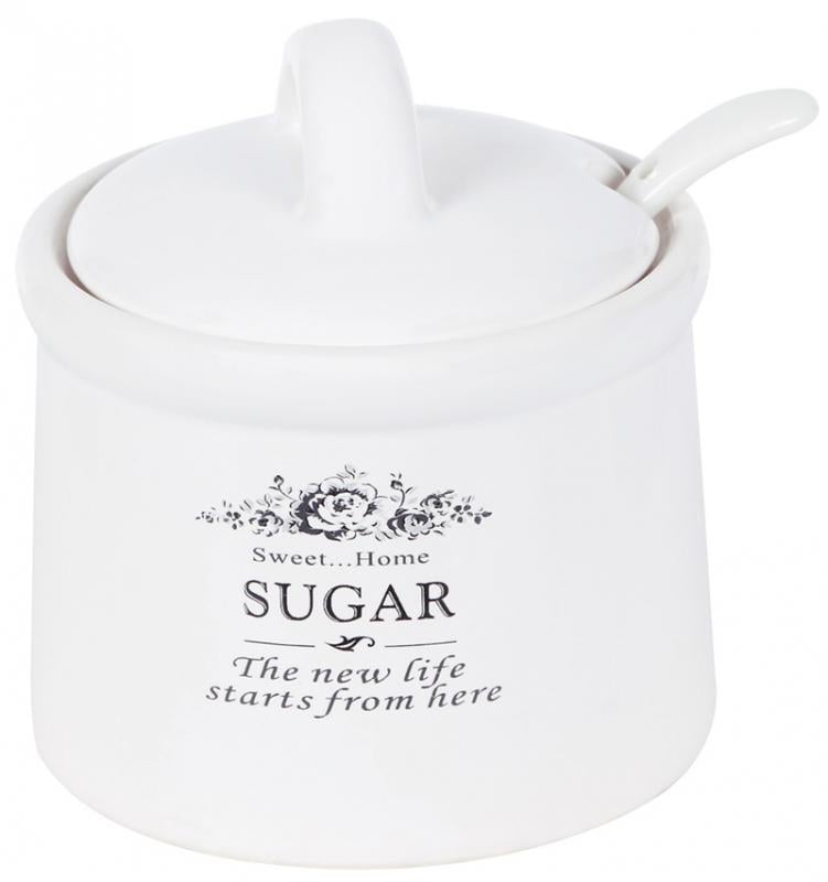 Цукорниця керамічна Sweet Home SUGAR 350 мл з порціонною ложкою (BD-875-327)