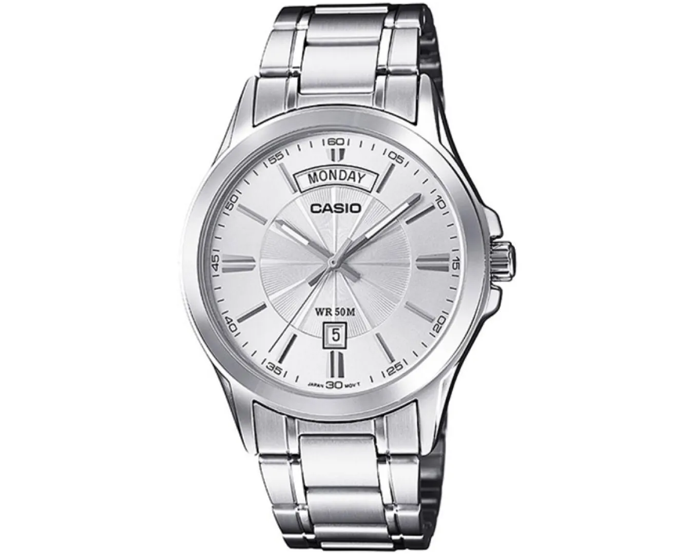 Наручные часы мужские Casio MTP-1381D-7A d 40 мм Серебряный (2554508771)