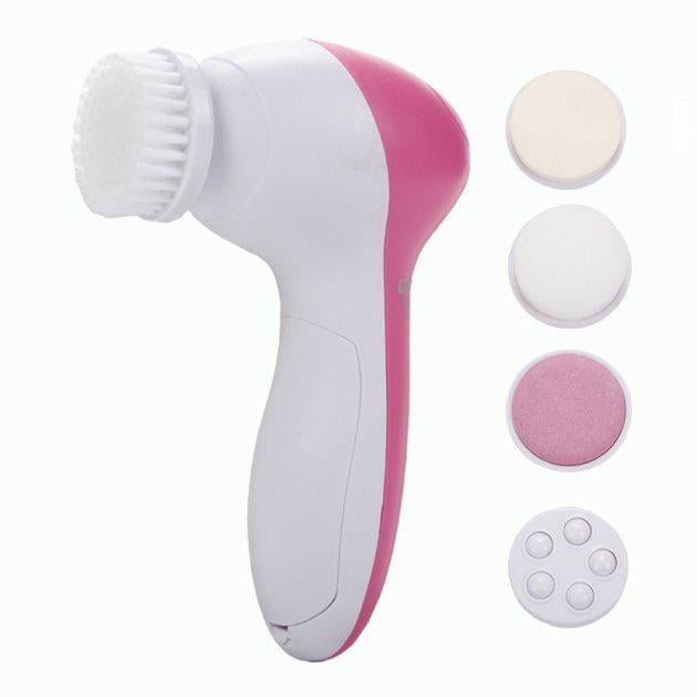 Массажер для чистки лица и тела Beauty Care Massager 5в1 с насадками