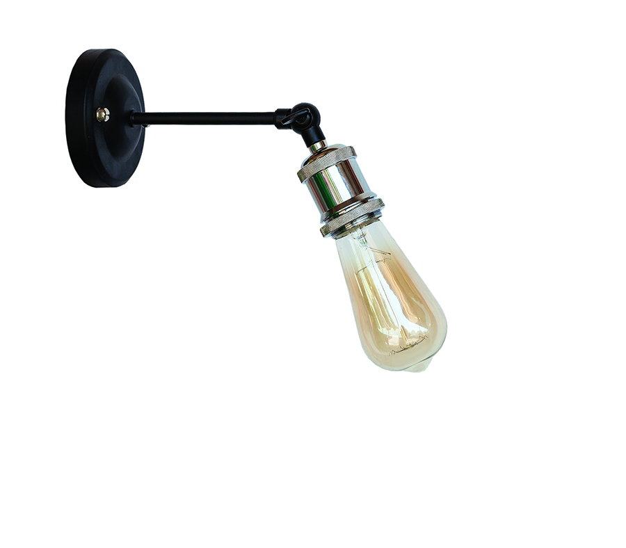 Бра Levistella Lofty удлиненное с патроном AMP11 Черный/Хром (1963530269)