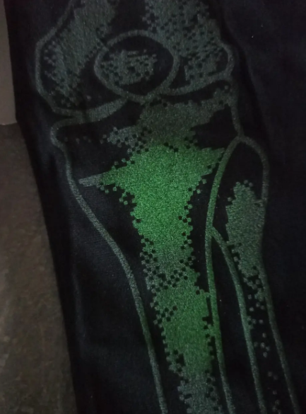 Колготки на Хелловін фосфорні Скелет 40 den М Чорний (707565) - фото 2