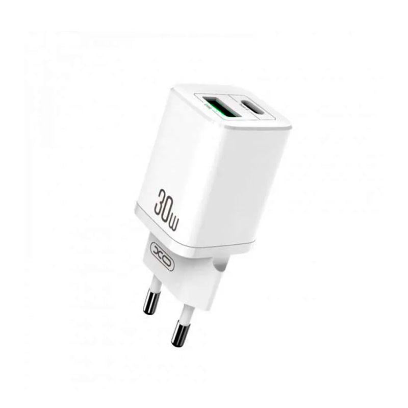 Сетевое зарядное устройство Xo HN238A QC3.0 30W/1 USB 1 USB-C White (61459-0616)