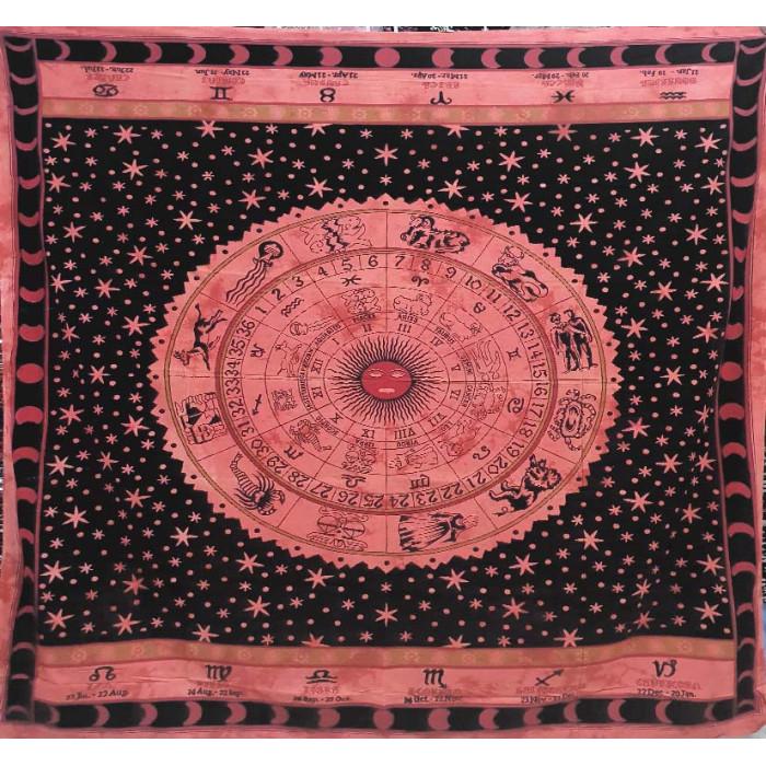 Покрывало двуспальное Астрология Красный (9040634) - фото 1 Покрывало двуспальное Астрология Красный (9040634) - фото 1