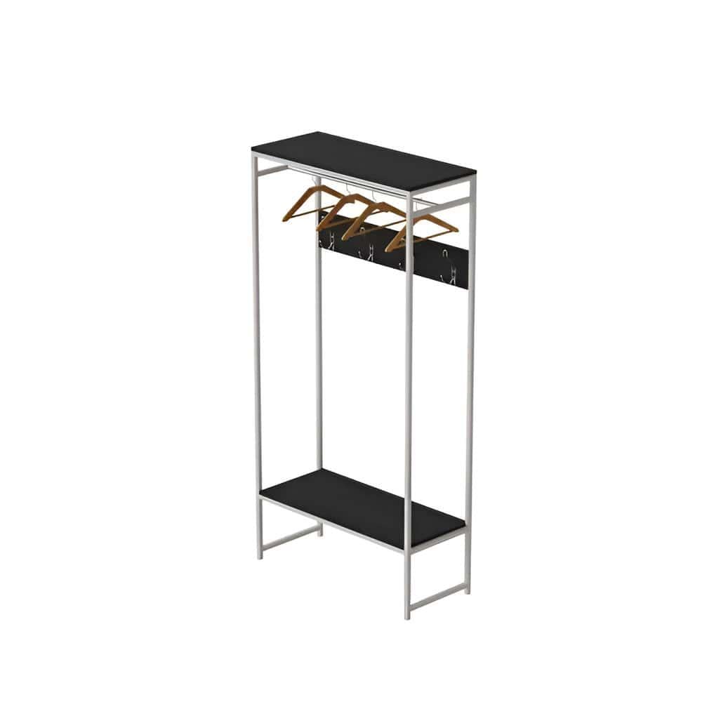 Вішалка модульна підлогова Ferrum-decor Треліс 14 ДСП 16 мм 180x90x38 см Білий/Венге (FRD-104354)