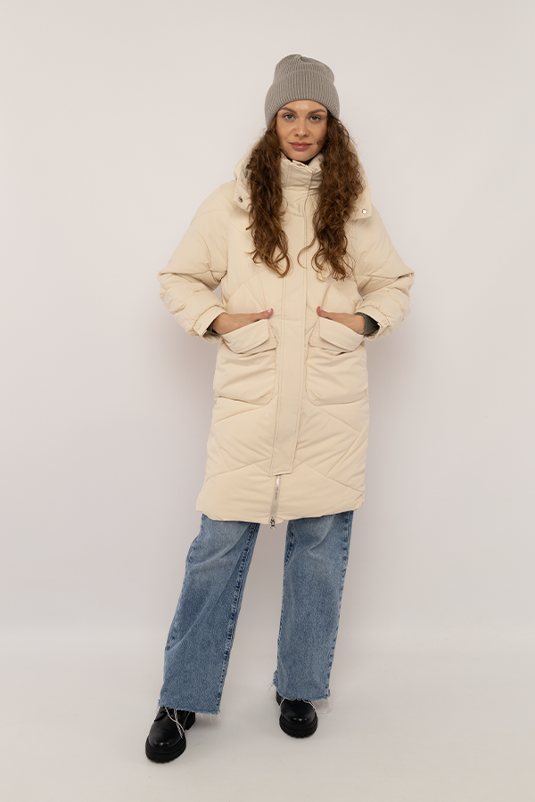 Куртка жіноча р. 46 Молочний (SKT000918400)