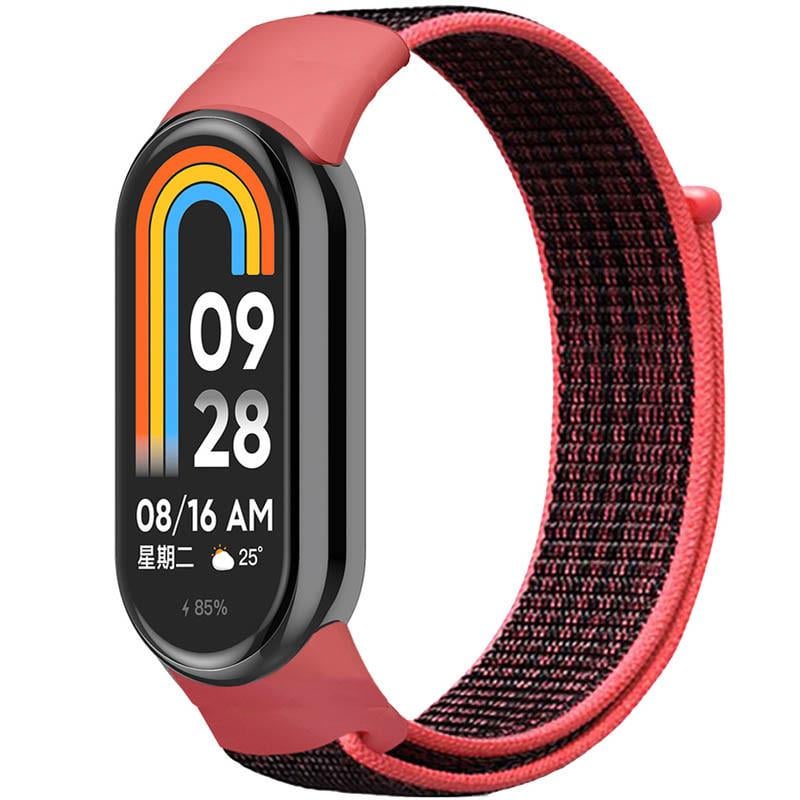 Ремінець Nylon New для Xiaomi Mi Band 8/9 Pomegranate Red (00000077679_7)