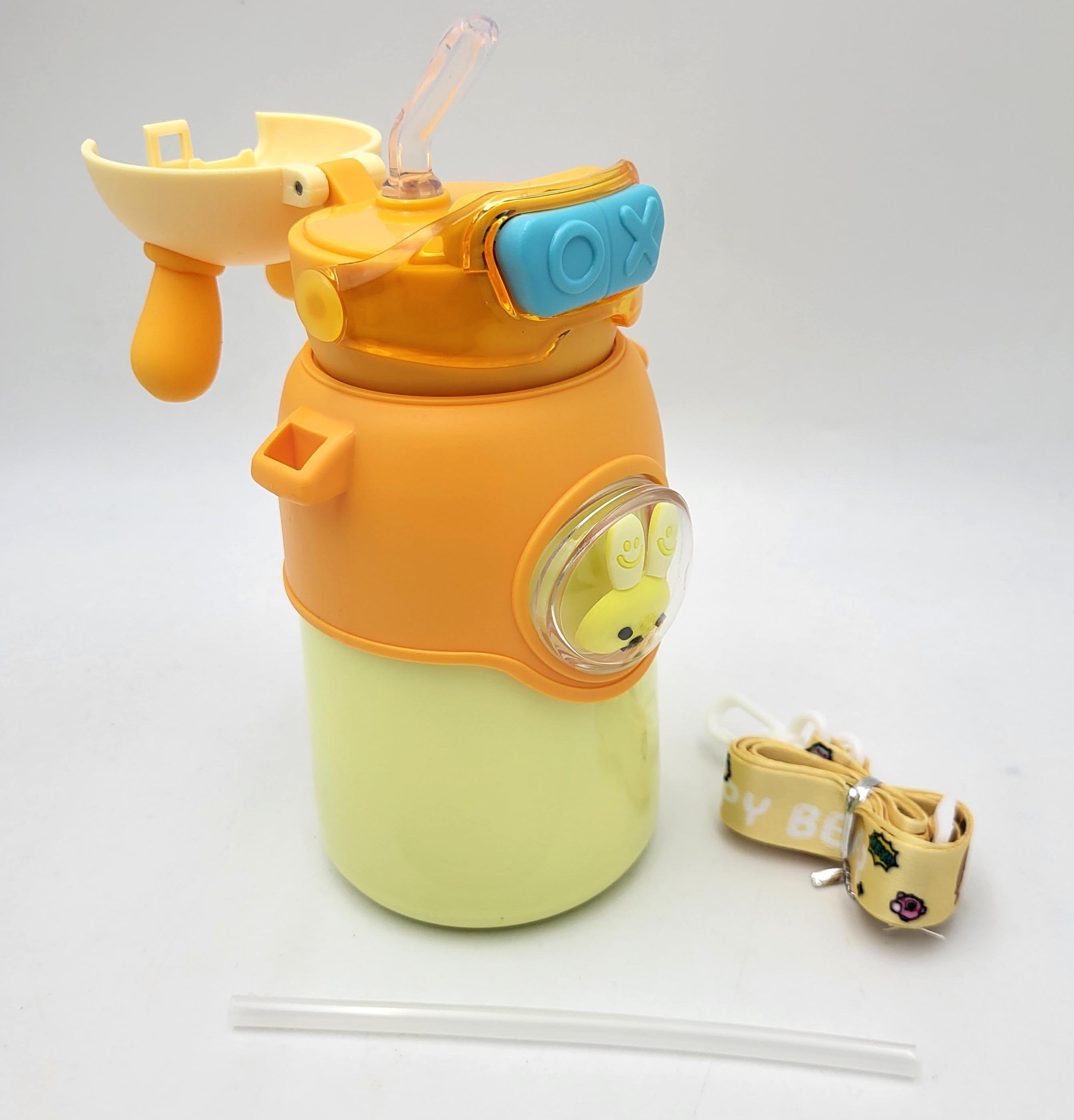 Термос для воды UKC EL-AX2386 с трубочкой поилкой 500 мл Желтый