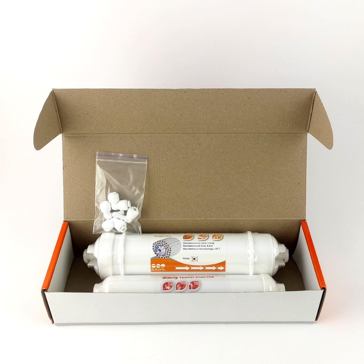 Годовой комплект Raifil UF-11 ультрафильтрационная мембрана с постфильтром и фитингом (2023) - фото 2