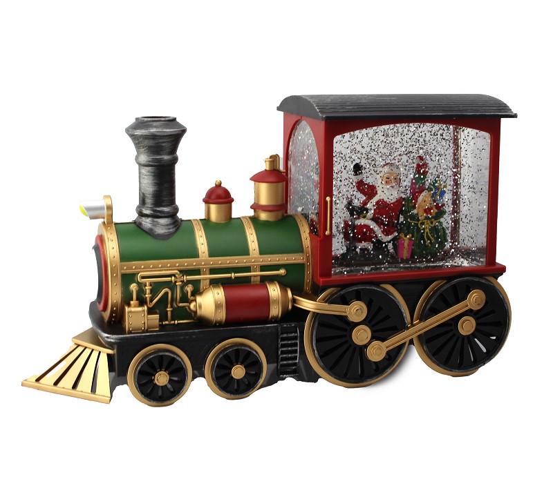 Ночник Xmas Поезд с Санта Клаусом музыкальный 32х17 см (13082640)
