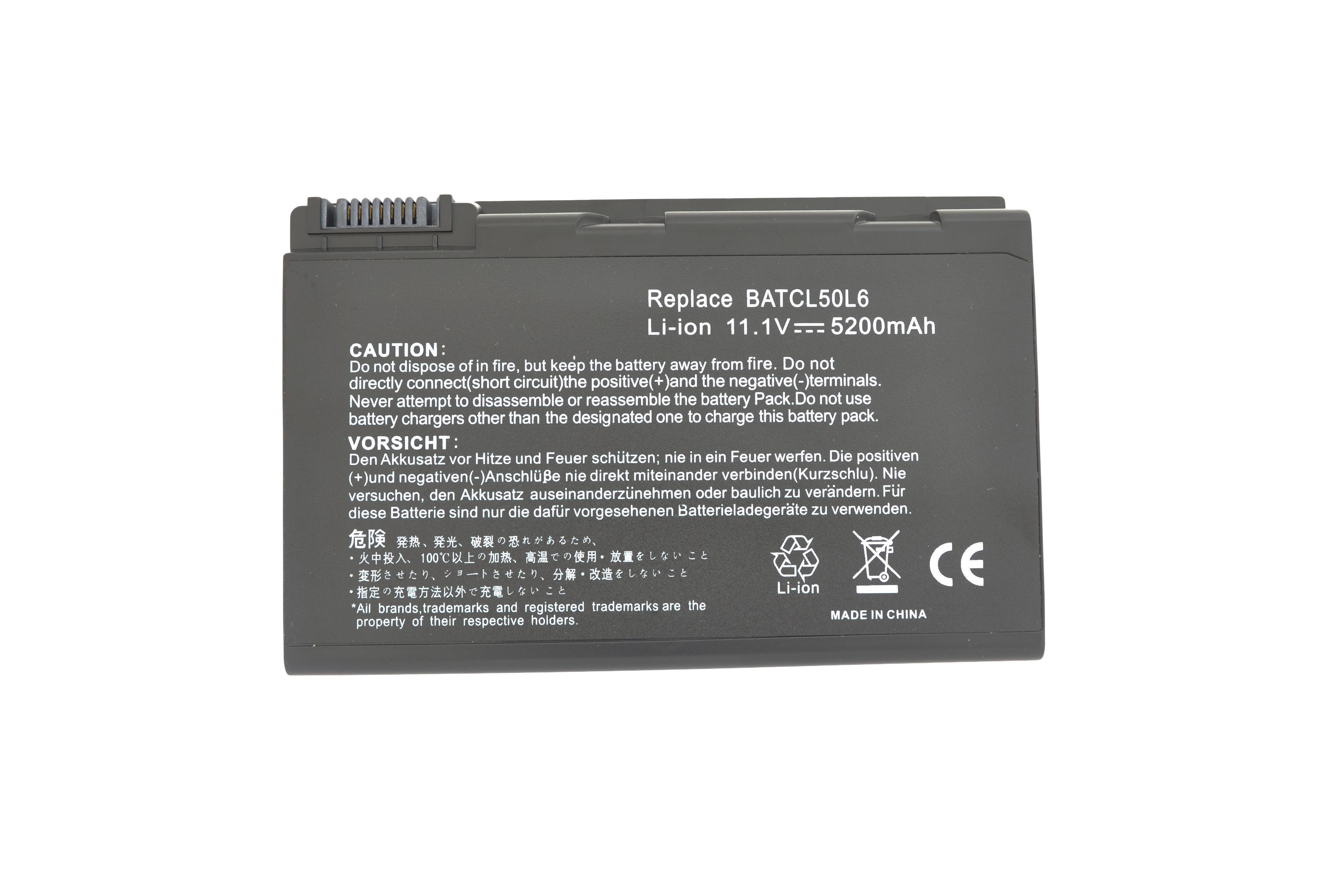 Аккумулятор для ноутбука Acer BATBL50L6 Aspire 3100 11.1V 5200 mAh (007805)