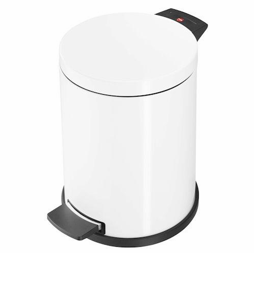 Ведро для мусора с педалью New Mezer 12 л Белый SM4501-12