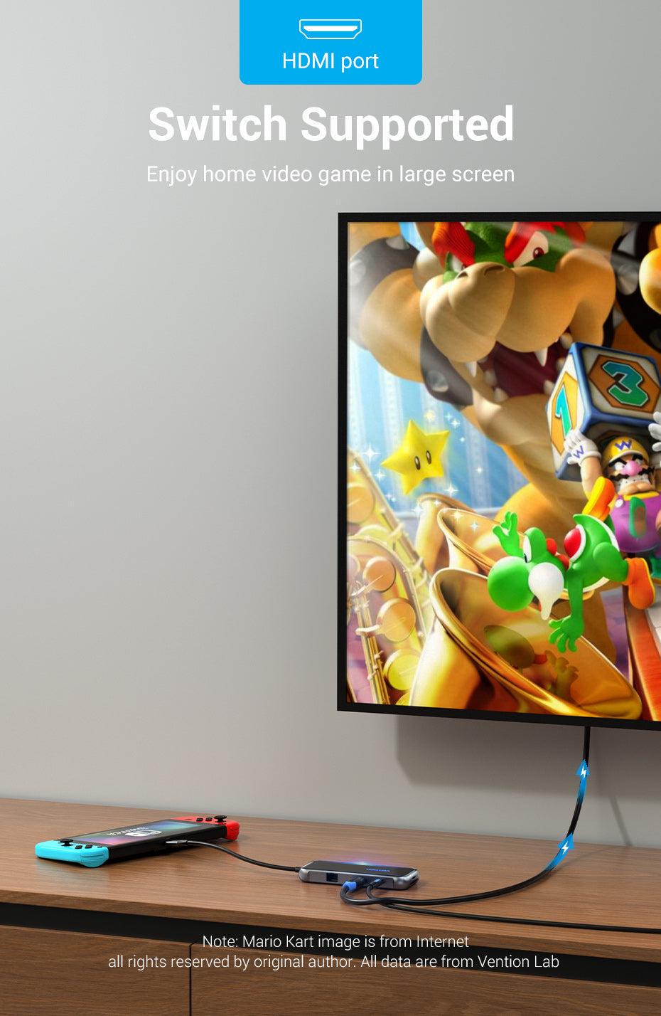 USB-хаб Vention Type-C-USB Чорний (TFHHB) - фото 4 USB-хаб Vention Type-C-USB Чорний (TFHHB) - фото 4