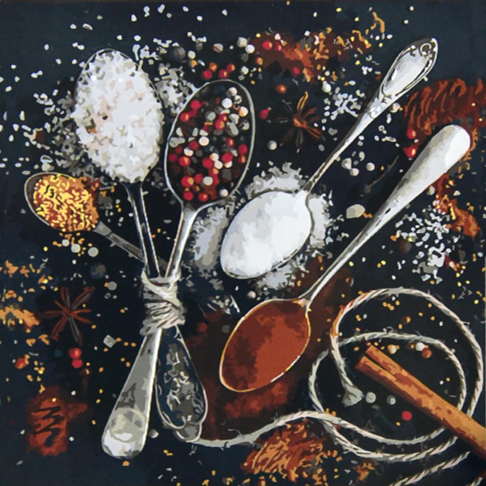 Картина по номерам Strateg Красочные специи 50х50 см (AA004)