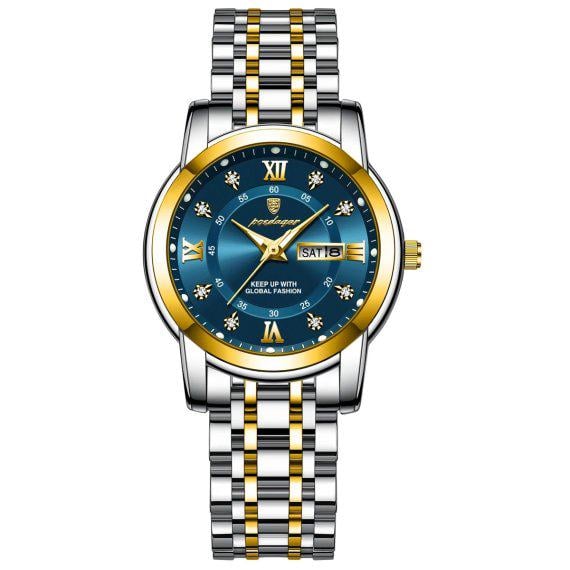 Наручний годинник жіночий механічний Poedagar Unique Women зі сталевим корпусом Blue (99-96-1678)