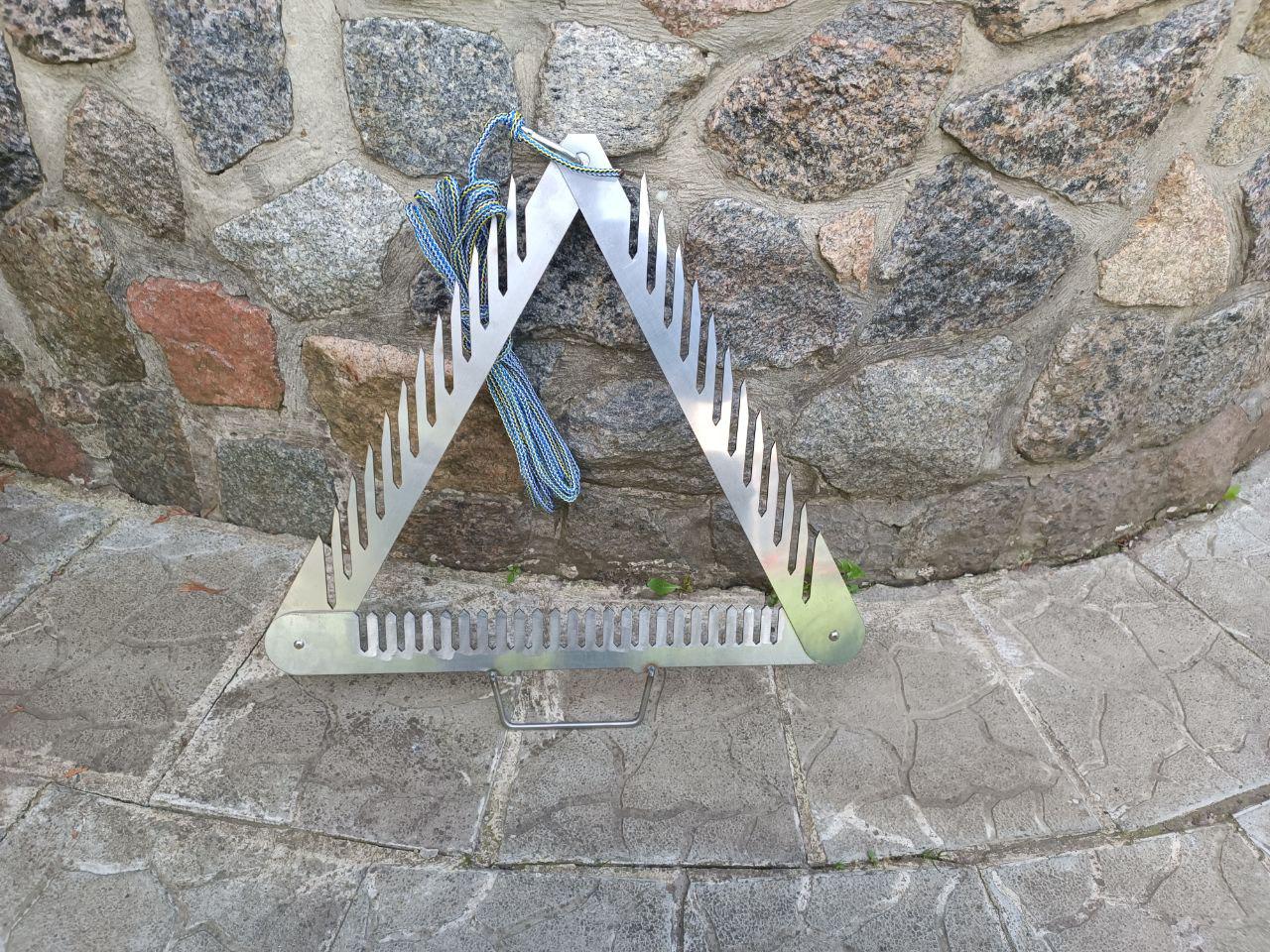 Донна коса для очищення берега та пляжу від водоростей з нержавіючої сталі 50x50x50 см 2 кг (10909561) - фото 8