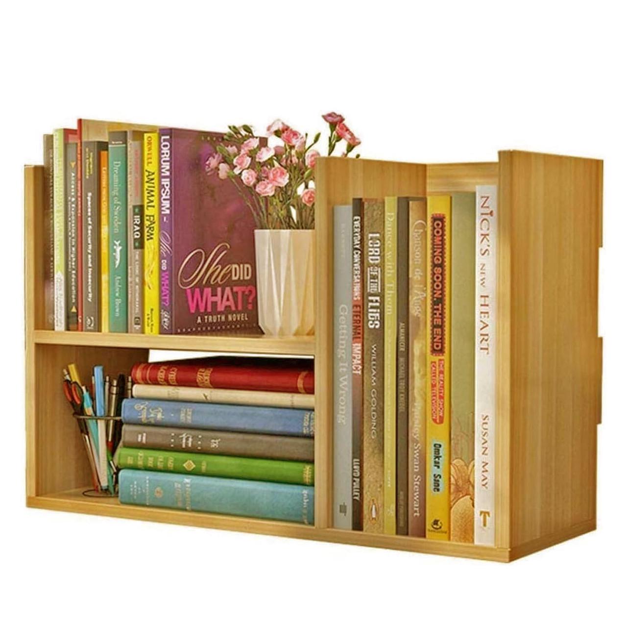 Полиця книжкова настільна з дерева Варіяно Каррі (КПА-016603)