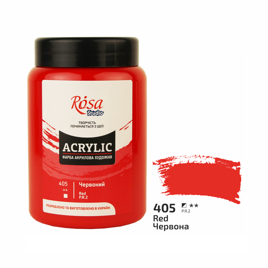 Акриловая краска Rosa Studio 400 мл 405 Красная (Az1-4823098513711) Акриловая краска Rosa Studio 400 мл 405 Красная (Az1-4823098513711)