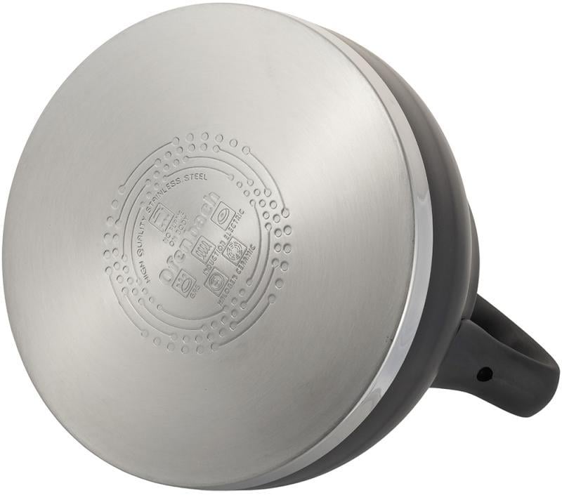 Чайник Ofenbach нержавіюча сталь зі свистком 2,7 л Black (NB-100313BL) - фото 5 Чайник Ofenbach нержавіюча сталь зі свистком 2,7 л Black (NB-100313BL) - фото 5