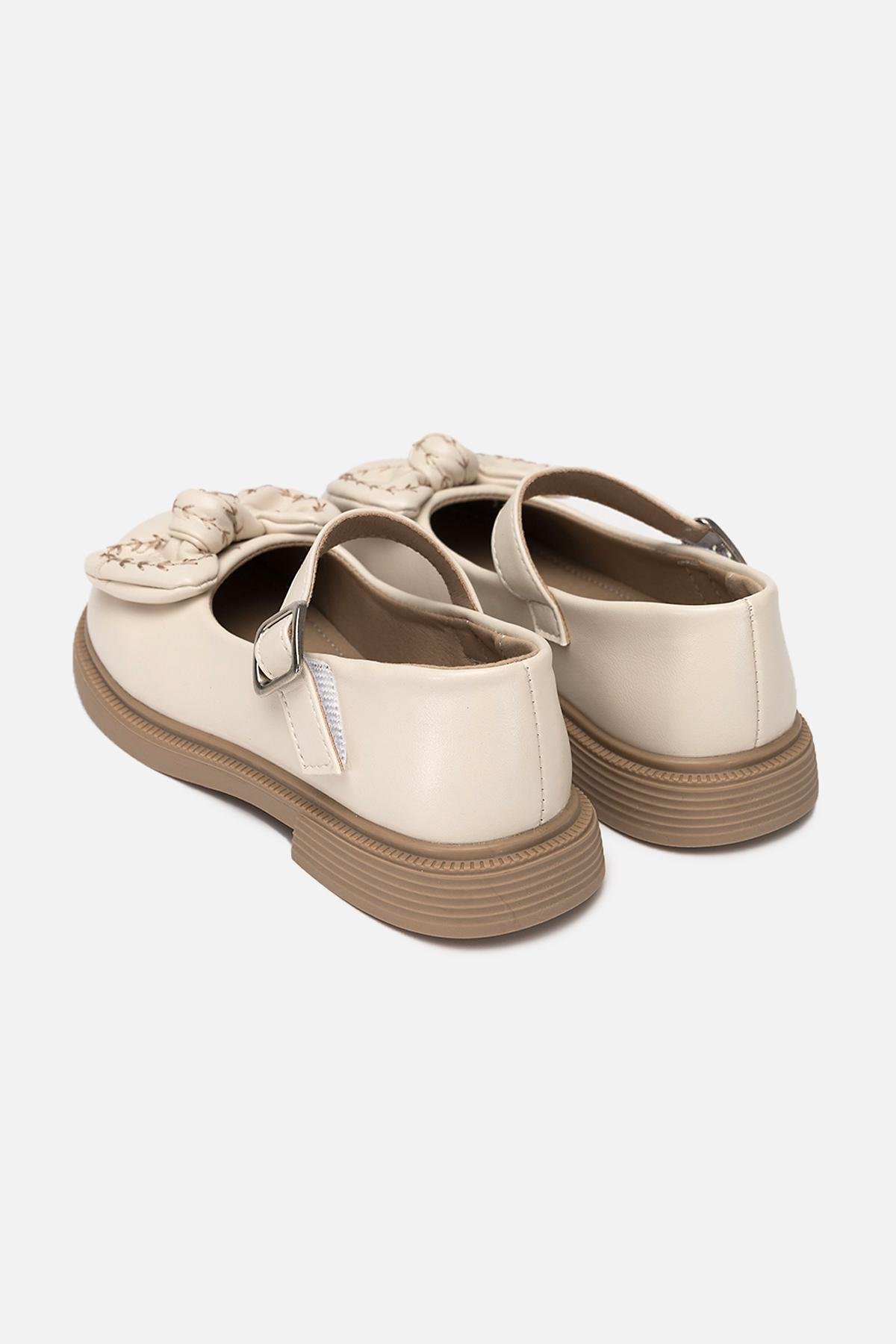 Туфлі на плоскій підошві для дівчинки р. 35 Молочний (SKT000995542) - фото 4 Туфлі на плоскій підошві для дівчинки р. 35 Молочний (SKT000995542) - фото 4