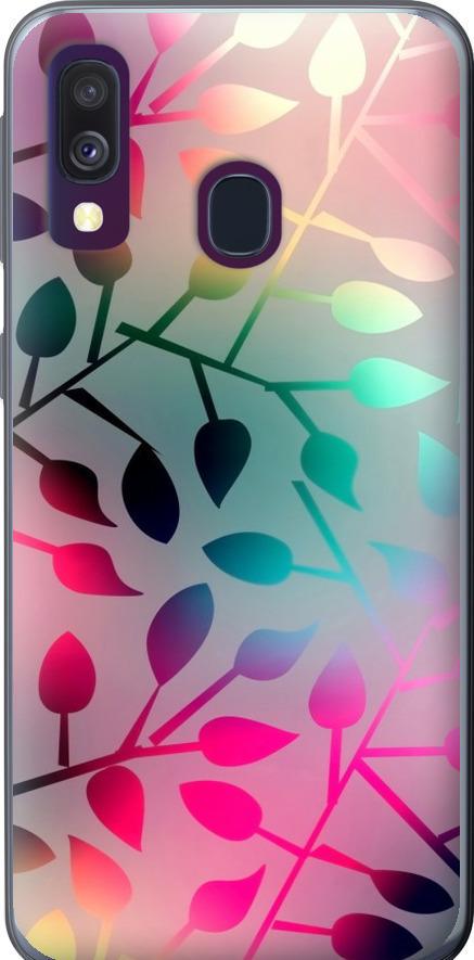 Чехол на Samsung Galaxy A40 2019 A405F Листья (2235u-1672-42517)