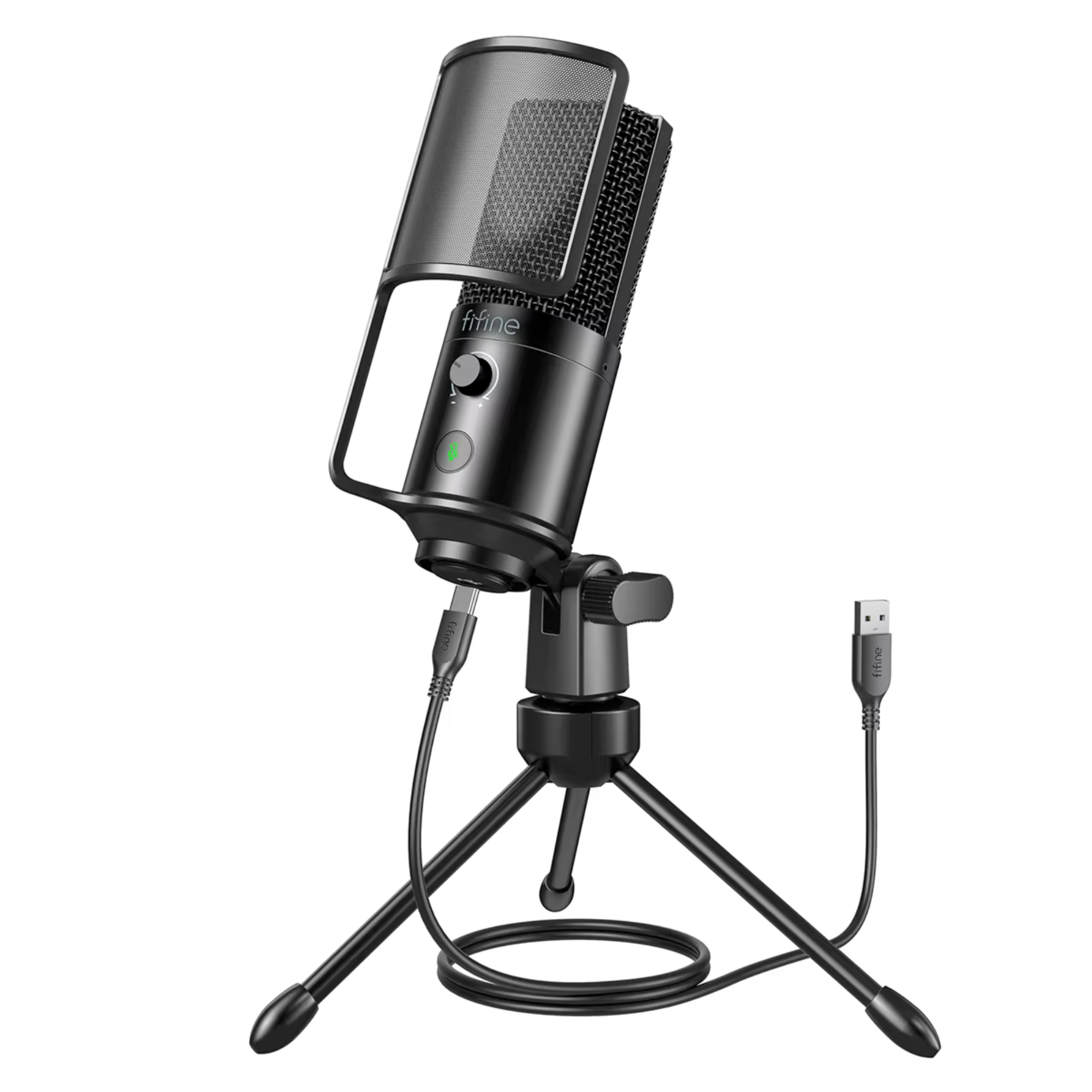 Микрофон игровой FIFINE конденсаторный с поп-фильтром K669 Pro1 с RGB подсветкой (23707232) - фото 2 Микрофон игровой FIFINE конденсаторный с поп-фильтром K669 Pro1 с RGB подсветкой (23707232) - фото 2