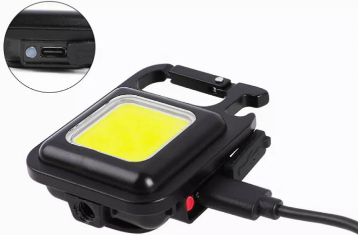 Брелок LED ліхтарик із USB зарядкою (W458) - фото 3 Брелок LED ліхтарик із USB зарядкою (W458) - фото 3