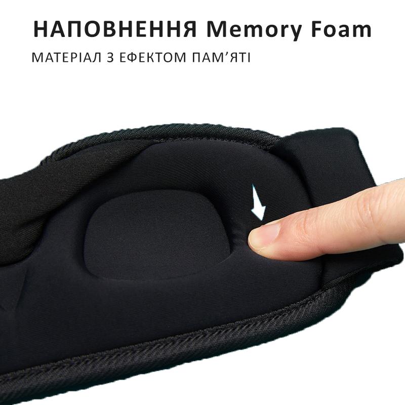 Маска для сна 3D Черный (7541) - фото 5