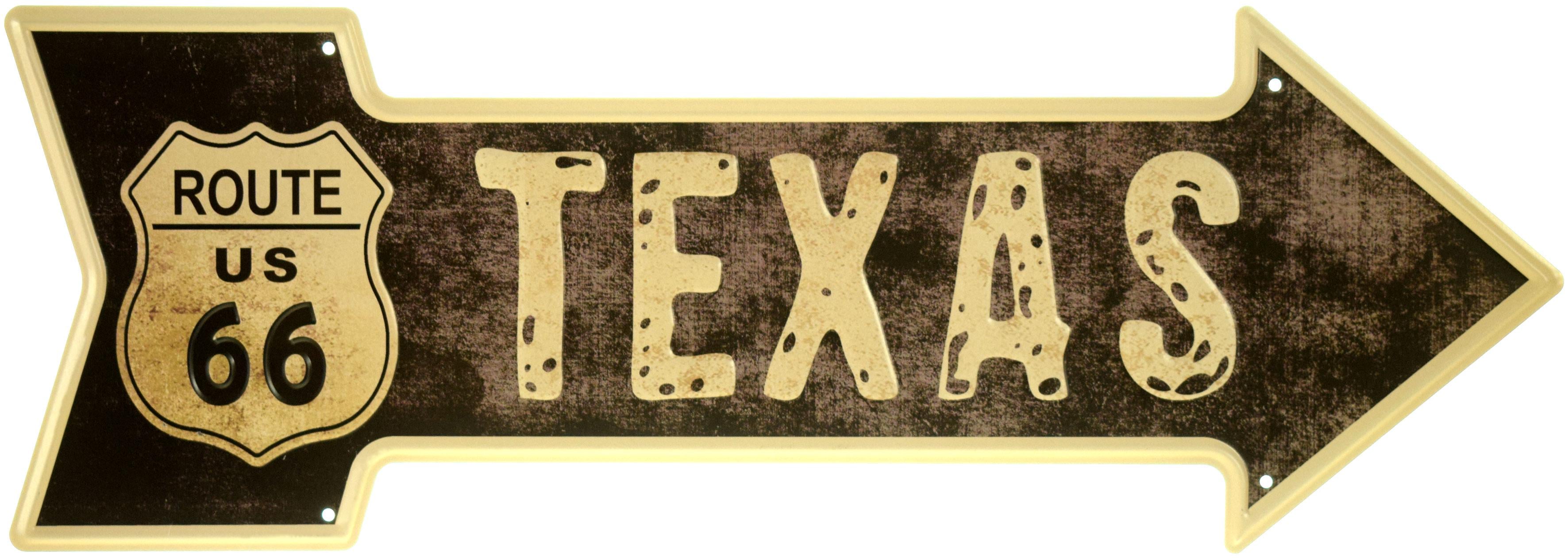 Табличка металева "Taxas U.S Route 66" 16x45 см (ms-104171) Табличка металева "Taxas U.S Route 66" 16x45 см (ms-104171)