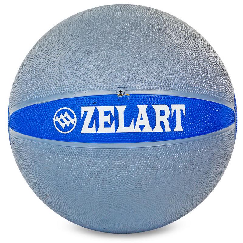 Мяч медицинский медбол Zelart Medicine Ball FI-5122-9 9 кг Серый/Синий (DR003493) - фото 2