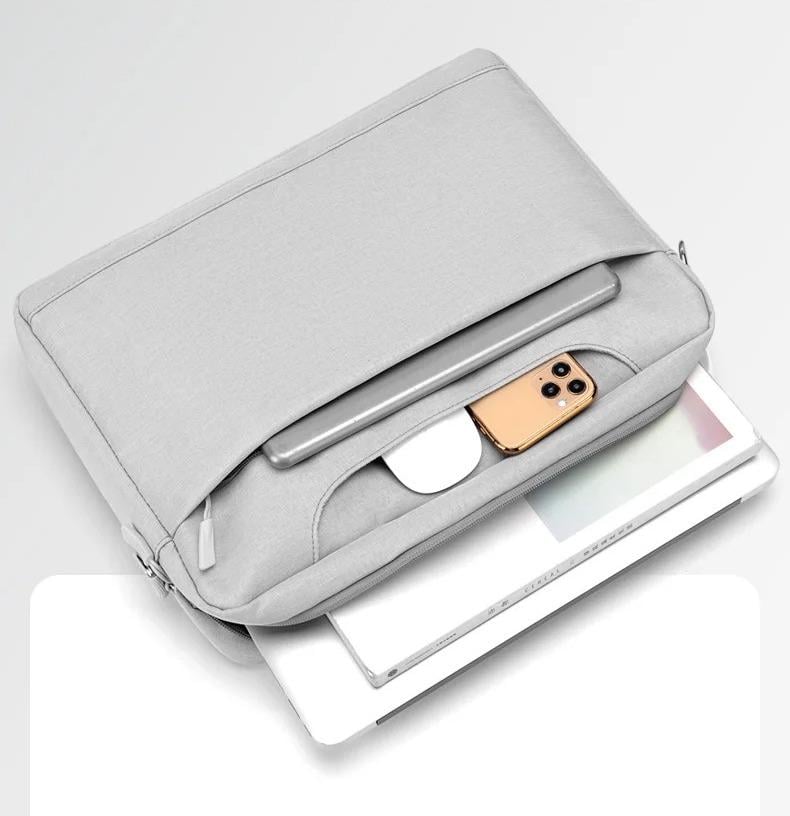 Сумка для ноутбука 17-17,3" протиударна велика Сіра (IBN048S) - фото 6