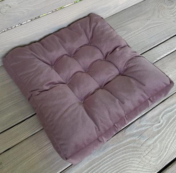 Подушка для стульев/табуретов на завязках 50х50х8 см Пудровый (84-021) Подушка для стульев/табуретов на завязках 50х50х8 см Пудровый (84-021)