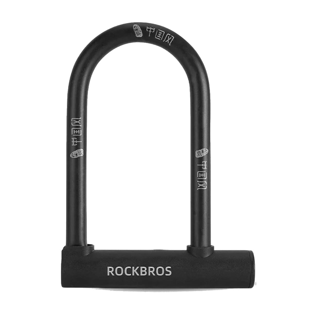Замок велосипедный U-образный ROCKBROS CP-NGE на ключ Черный (RB-CP-NGE-4756)