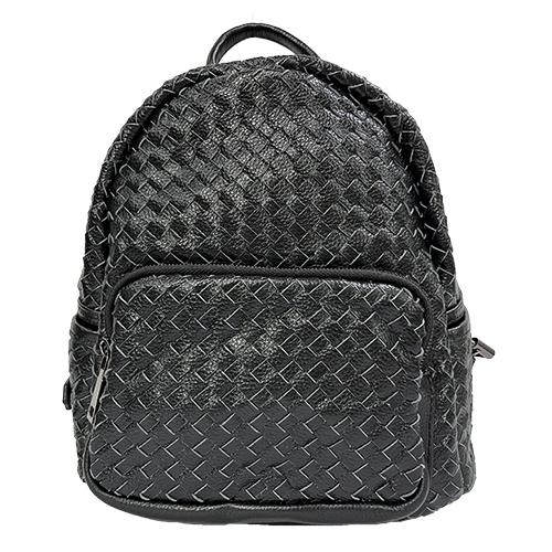 Рюкзак женский городской из натуральной кожи Felicita Milano 23x13x27 см Черный (6828801590)