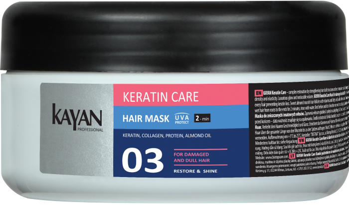 Маска для поврежденных и тусклых волос Kayan Professional Keratin Care 300 мл (14236)