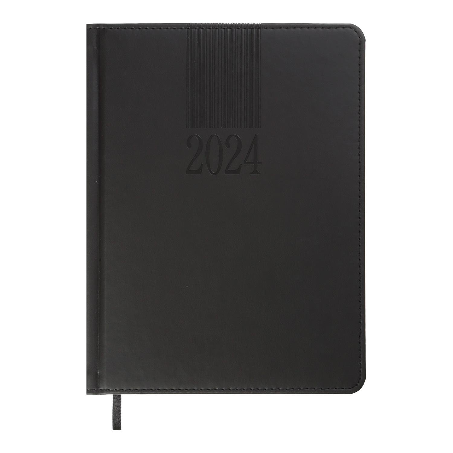 Дневник датированный Buromax Code 2024 А5 336 стр. Черный (BM.2142-01)