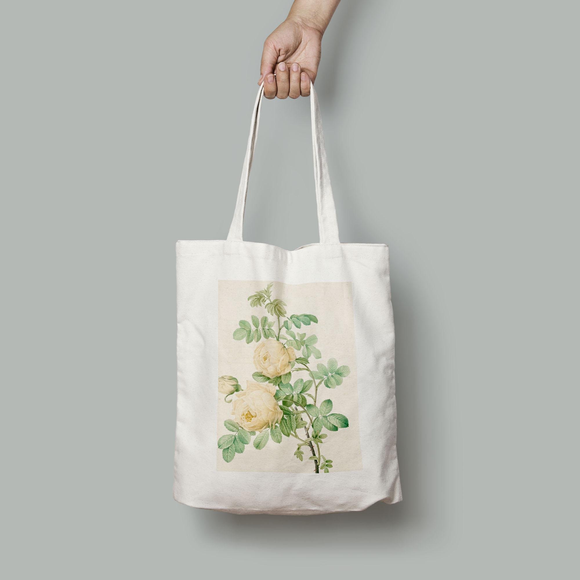 Эко-сумка Винтажные акварельные желтые розы шопер (Flowers1922007_Bag)