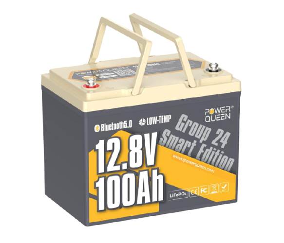 Аккумулятор LiFePO4 Power Queen PREM24 H190 1280Wh BMS 100A Bluetooth 12,8V 100Ah