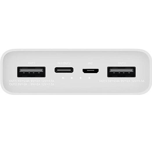 Повербанк Mi Power Bank 3 2USB Type-C 20000 mAh (PLM18ZM/VXN4258CN) - фото 6