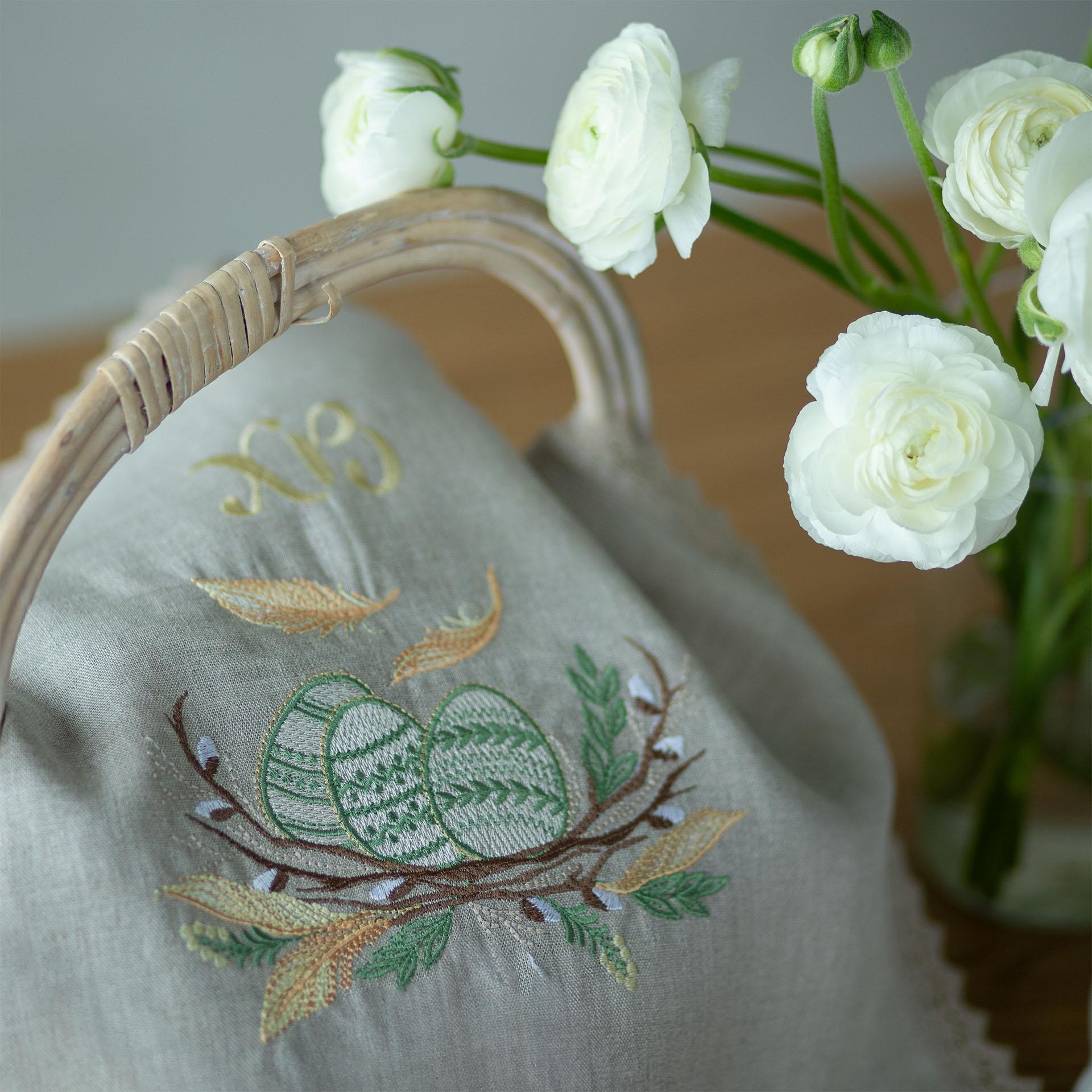 Серветка великодня Едельвіка 43х43 см Бежевий (311-24/08) - фото 2 Серветка великодня Едельвіка 43х43 см Бежевий (311-24/08) - фото 2