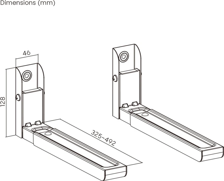Кронштейн Brateck MB-6 для мікрохвильової печі (2828246067) - фото 2 Кронштейн Brateck MB-6 для мікрохвильової печі (2828246067) - фото 2