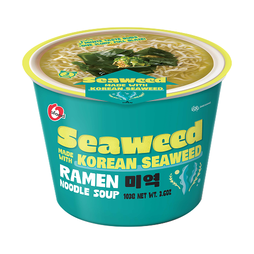 Суп рамэн O&food Seaweed Real Seaweed Ramen Noodle Soup с водорослями в миске 100 г