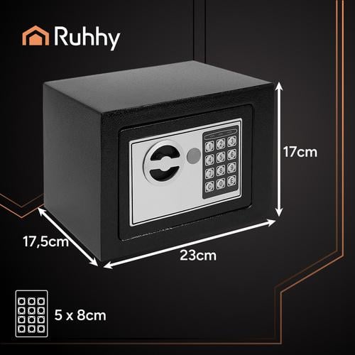 Cейф с электронным кодом и ключом Ruhhy (26101) - фото 3