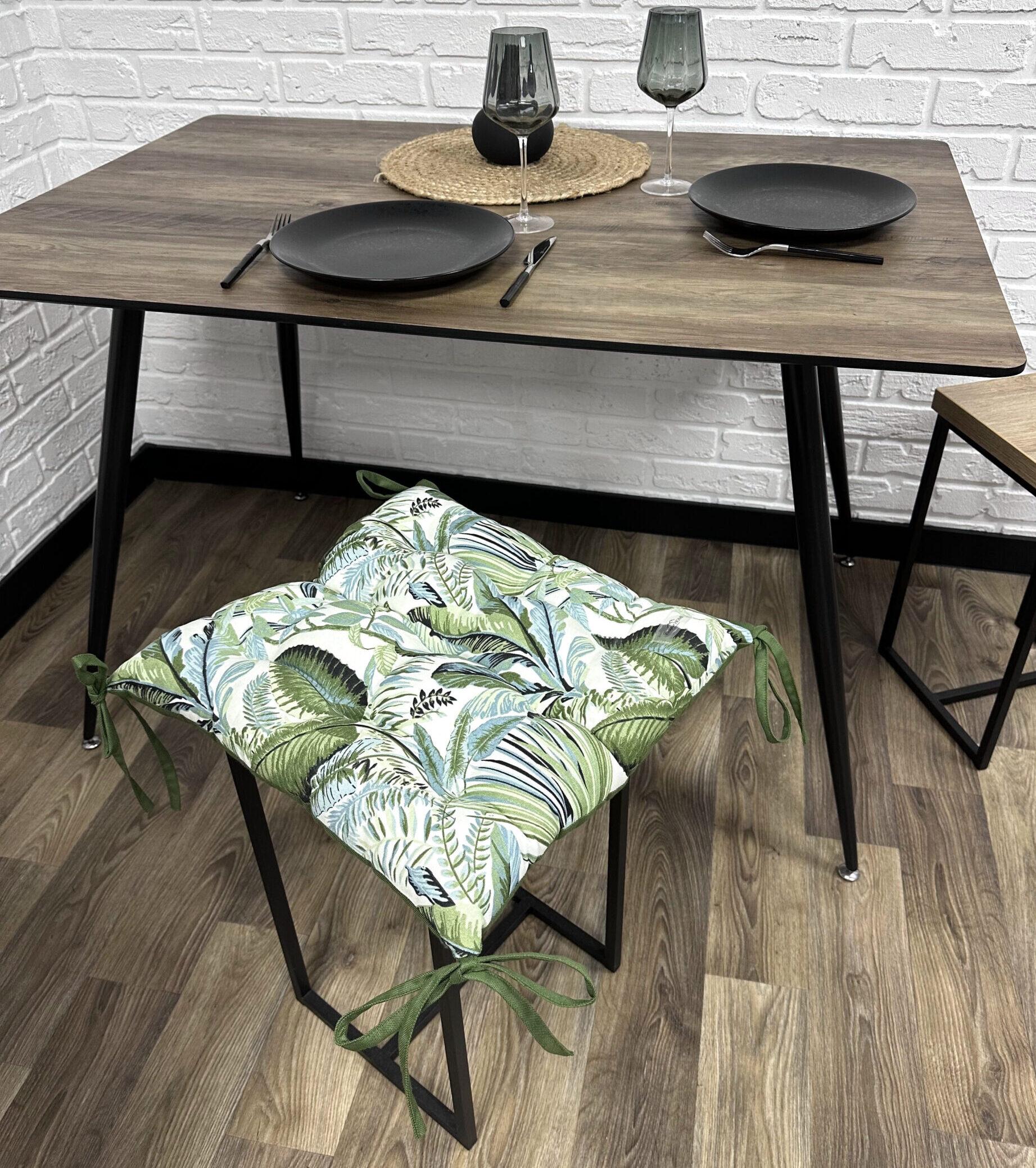 Сидушка Comfort Home Tropic forest на стул/кресло/садовая мебель 40х40 см