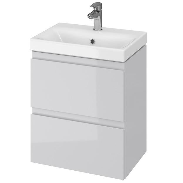 Тумба с умывальником подвесная Cersanit Moduo Set B03 SZFZ1003786661 50x62x35 см Серый (186358)
