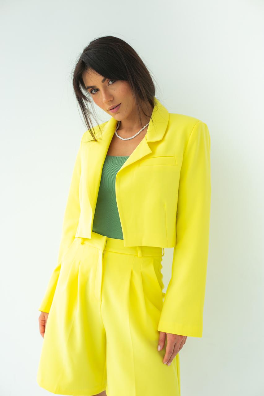 Жакет укороченного фасона QU STYLE XS/S Желтый (9528197) Жакет укороченного фасона QU STYLE XS/S Желтый (9528197)