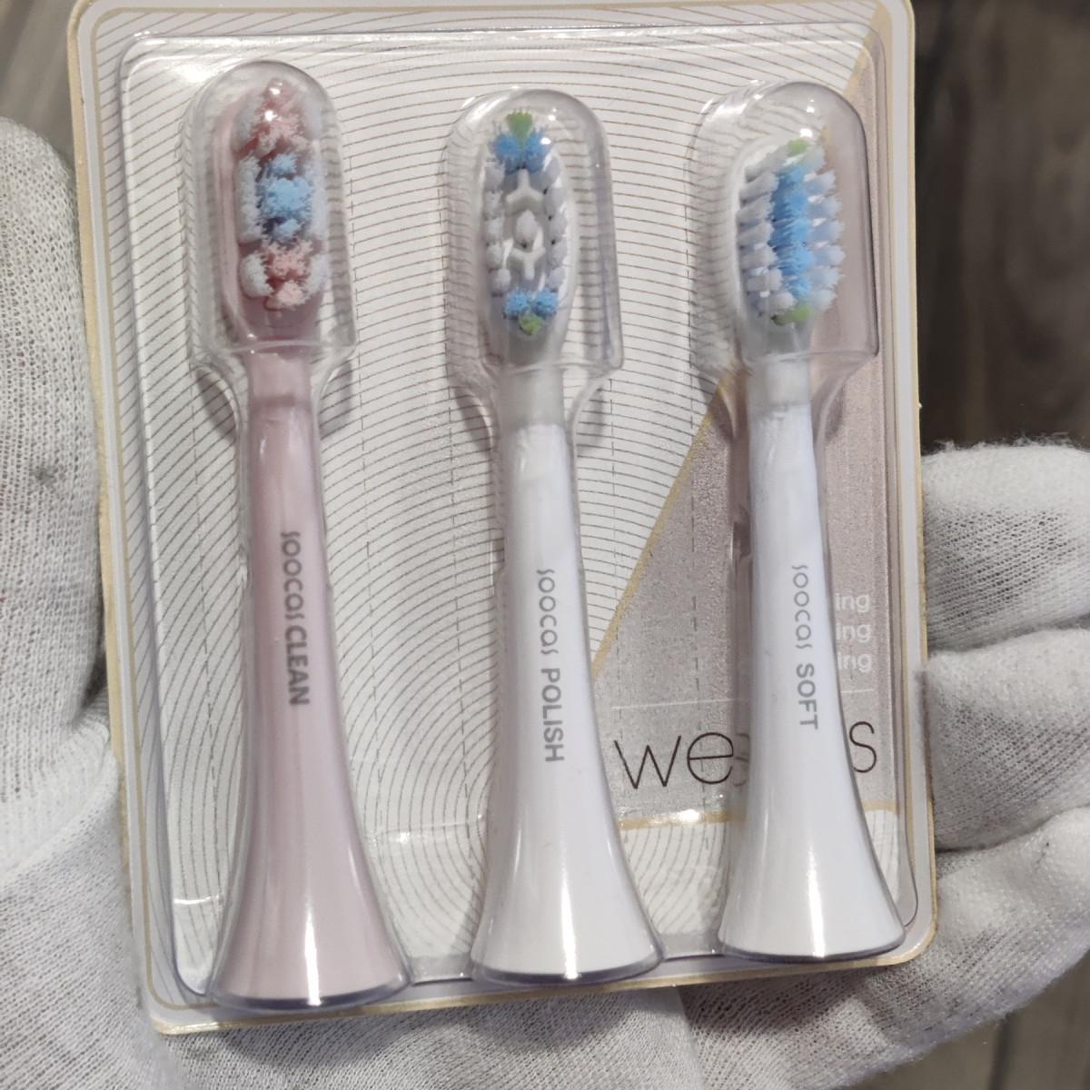 Зубна щітка звукова Soocas X3U Blue Edition Global з фуляром та 4-ма насадками Рожевий (2874) - фото 8