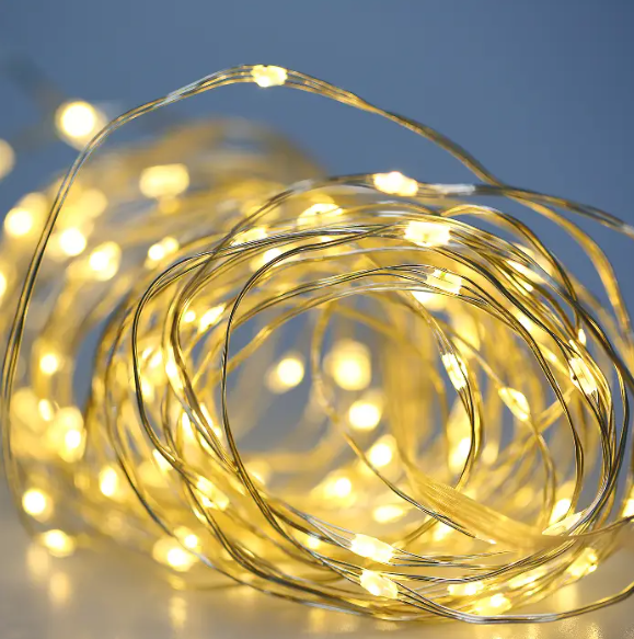 Гірлянда світлодіодна нитка Крапля роси 20 м 200LED USB Теплий білий (29736986) - фото 3