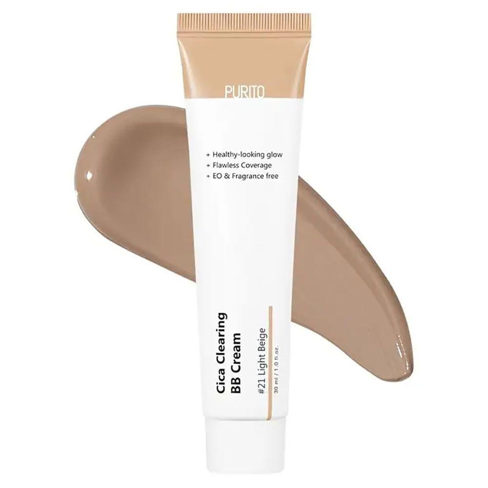 BB-крем для чутливої шкіри PURITO CICA CLEARING BB CREAM 30 мл тон 21 (4027)