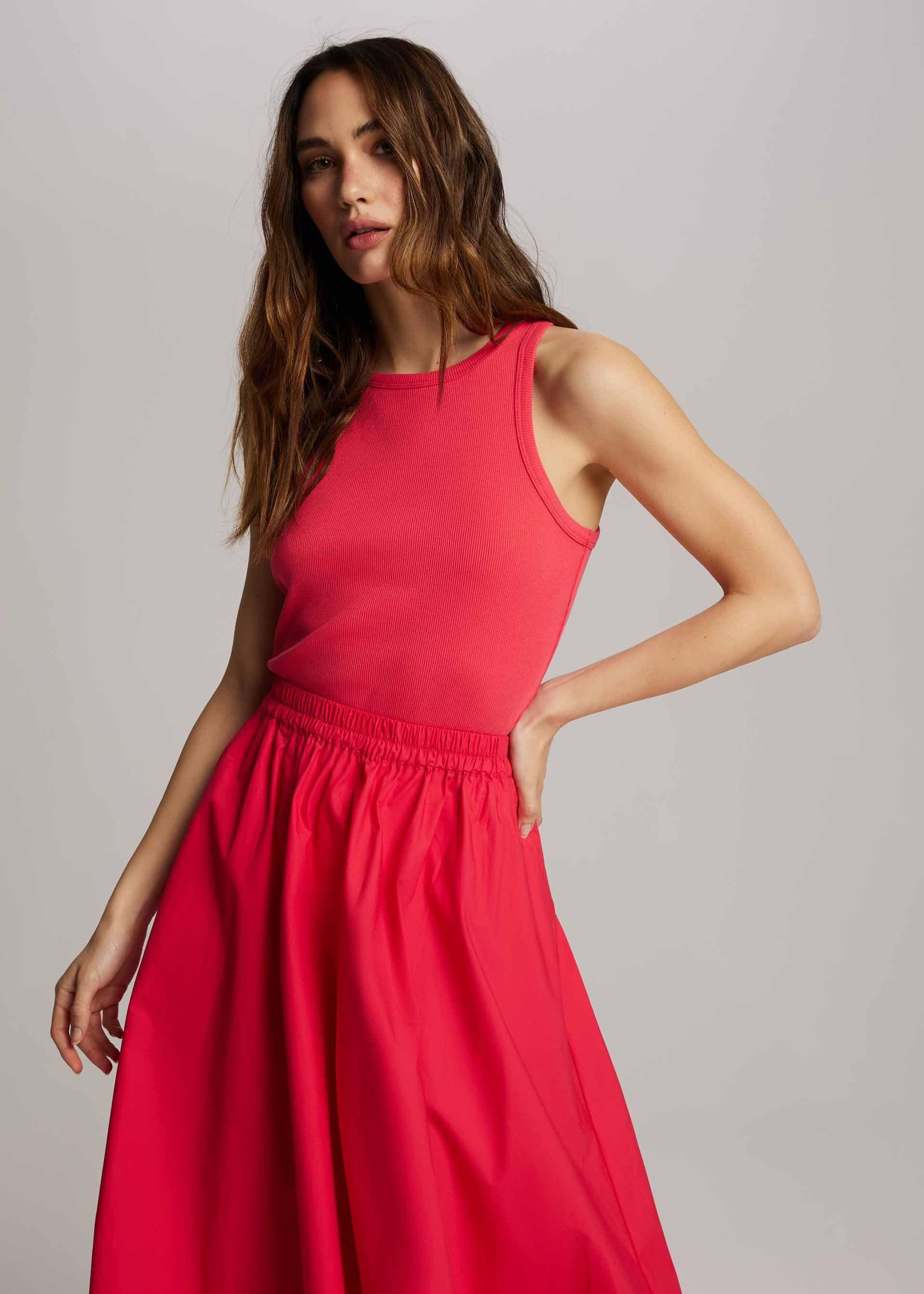 Топ жіночий в рубчик Diverse YOTTA XL Червоний (5905384128560)