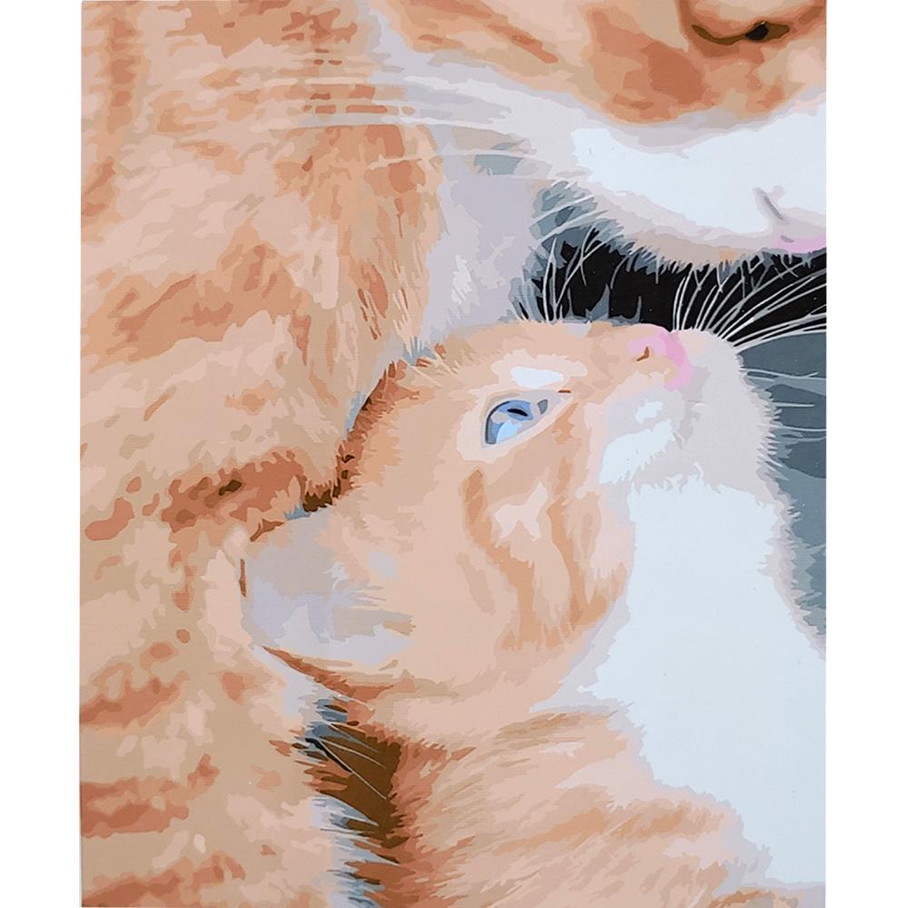 Картина по номерам Strateg Премиум Мамина забота с лаком 40х50 см (SY6684)